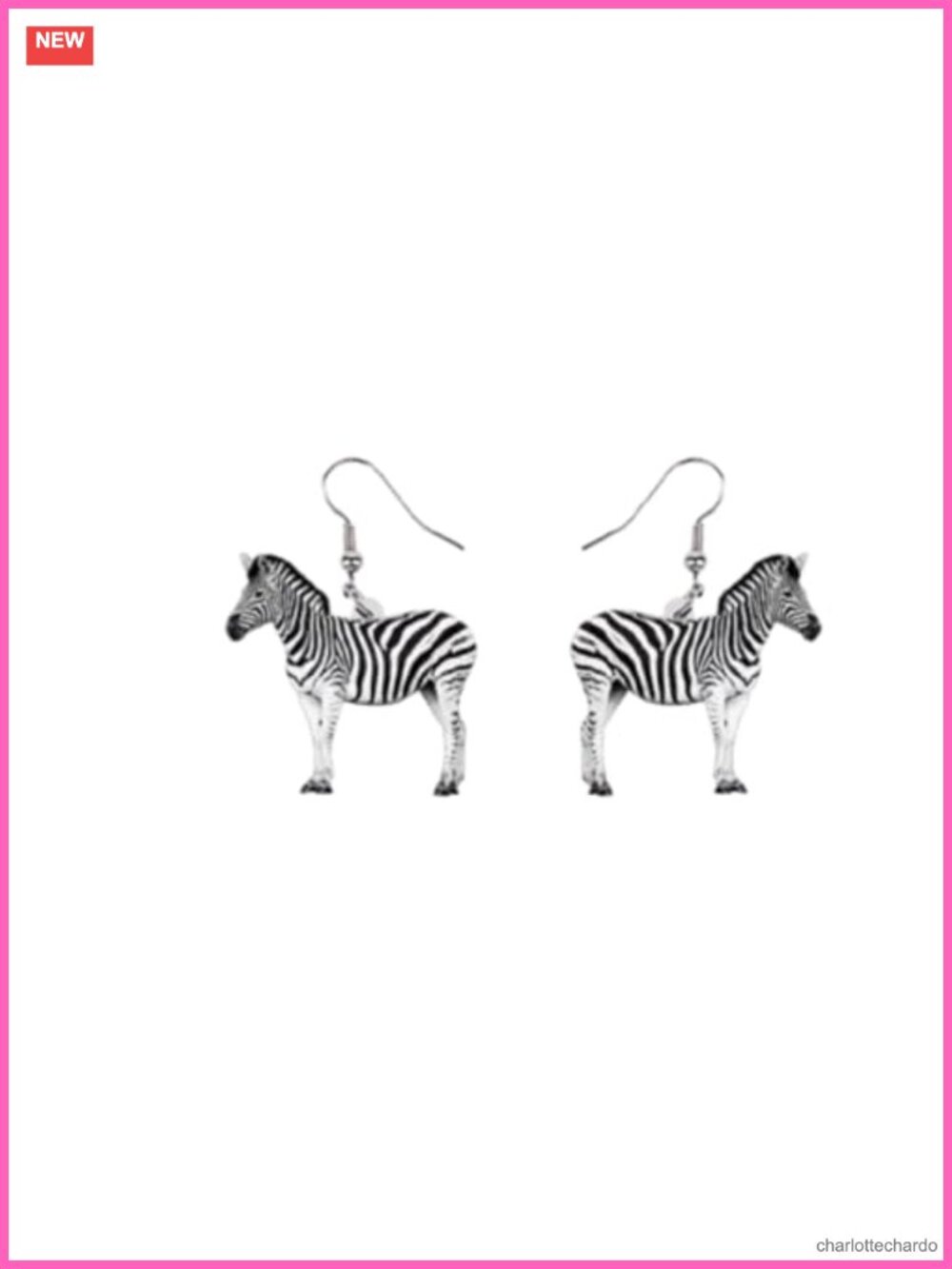 Acrylic Animal Dangle Earrings Cow Leopard Dog Duck Frog Fox Drop Jewelry